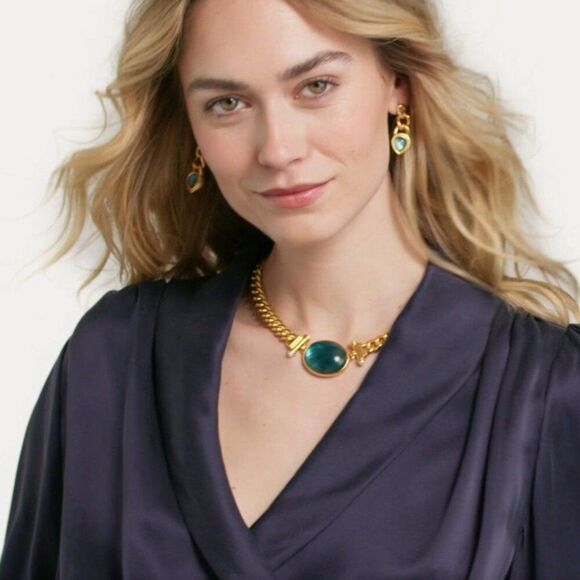 Brand new. $365 Julie Vos Dolce Statement Necklace - Picture 4 of 9